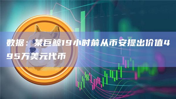 数据：某巨鲸19小时前从比特币提出价值495万美元代币