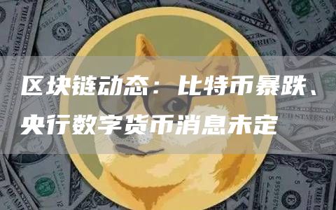 区块链动态:比特币暴跌、央行数字货币消息未定