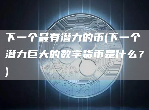 下一个最有潜力的币 - 下一个潜力巨大的数字货币是什么?