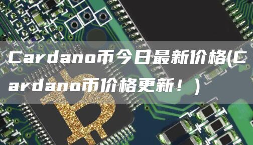 Cardano币今日最新价格 - Cardano币价格更新!