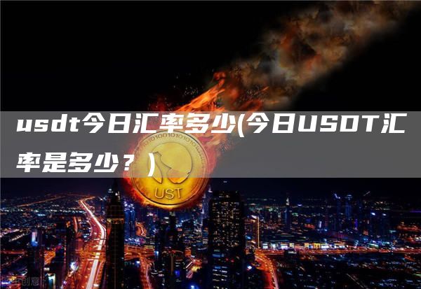 usdt今日汇率多少 - 今日USDT汇率是多少?