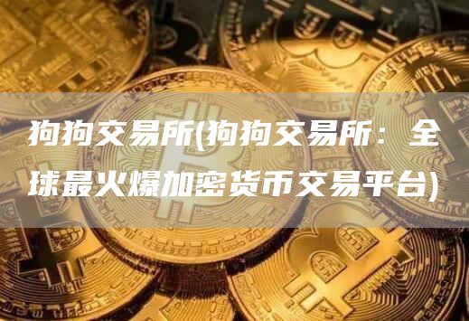 狗狗交易所 - 狗狗交易所:全球最火爆加密货币交易平台