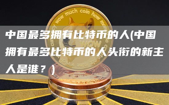 中国最多拥有比特币的人 - 中国拥有最多比特币的人头衔的新主人是谁?