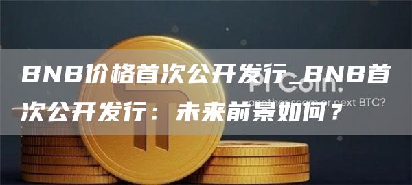 BNB价格首次公开发行_BNB首次公开发行:未来前景如何?