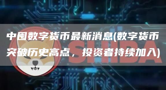 中囤数字货币最新消息 - 数字货币突破历史高点,投资者持续加入
