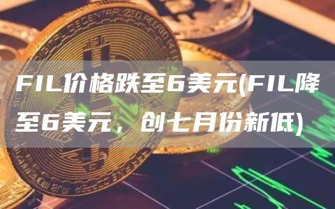 FIL价格跌至6美元 - FIL降至6美元,创七月份新低