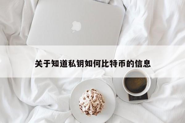 关于知道私钥如何比特币的信息